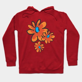 Orange flowers Hoodie